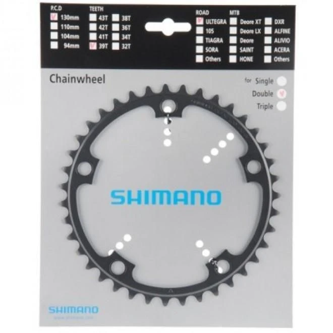 Shimano Ultegra 6601-G Kettingblad-39T 1 Shimano Ultegra 6601-G Kettingblad-39T