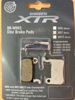 Shimano XTR M965 M07 Remblokken