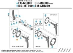 Shimano FC-M8000 Deore XT Kettingblad -Winkel Voor Fietsonderdelen CBE6F7E6B 3B10 4556 9058 487B9AFE3E72 10